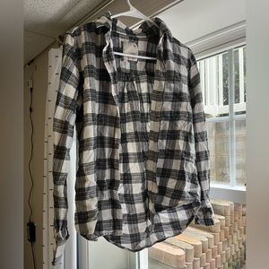 Black and White Thin Flannel